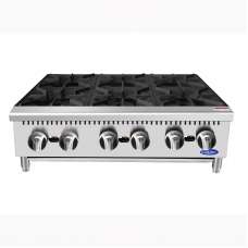 Atosa ACHP-6-NG 36 inch 6 Burner Natural Gas Hot Plate